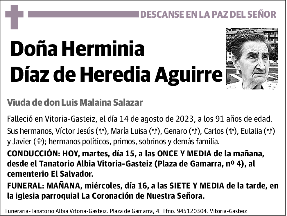 Herminia Díaz de Heredia Aguirre