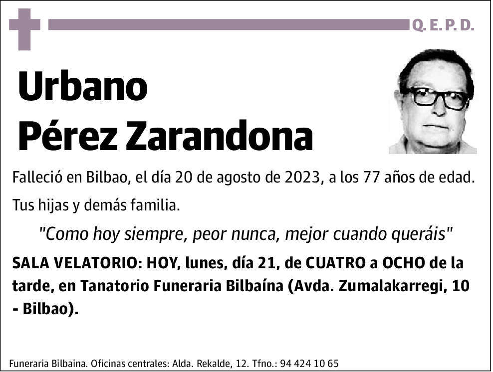 Urbano Pérez Zarandona
