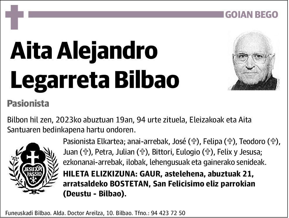 Alejandro Legarreta Bilbao