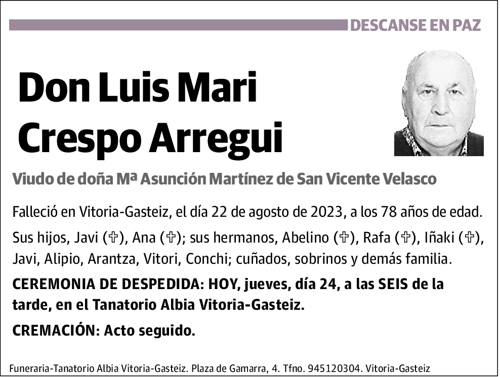 Luis Mari Crespo Arregui