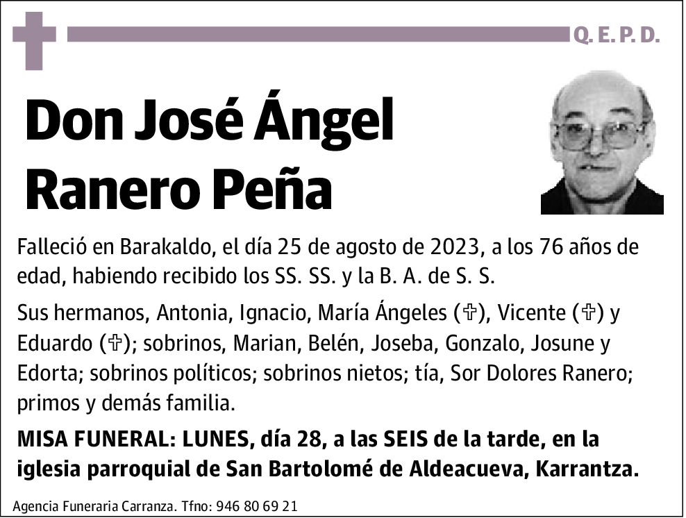 José Ángel Ranero Peña