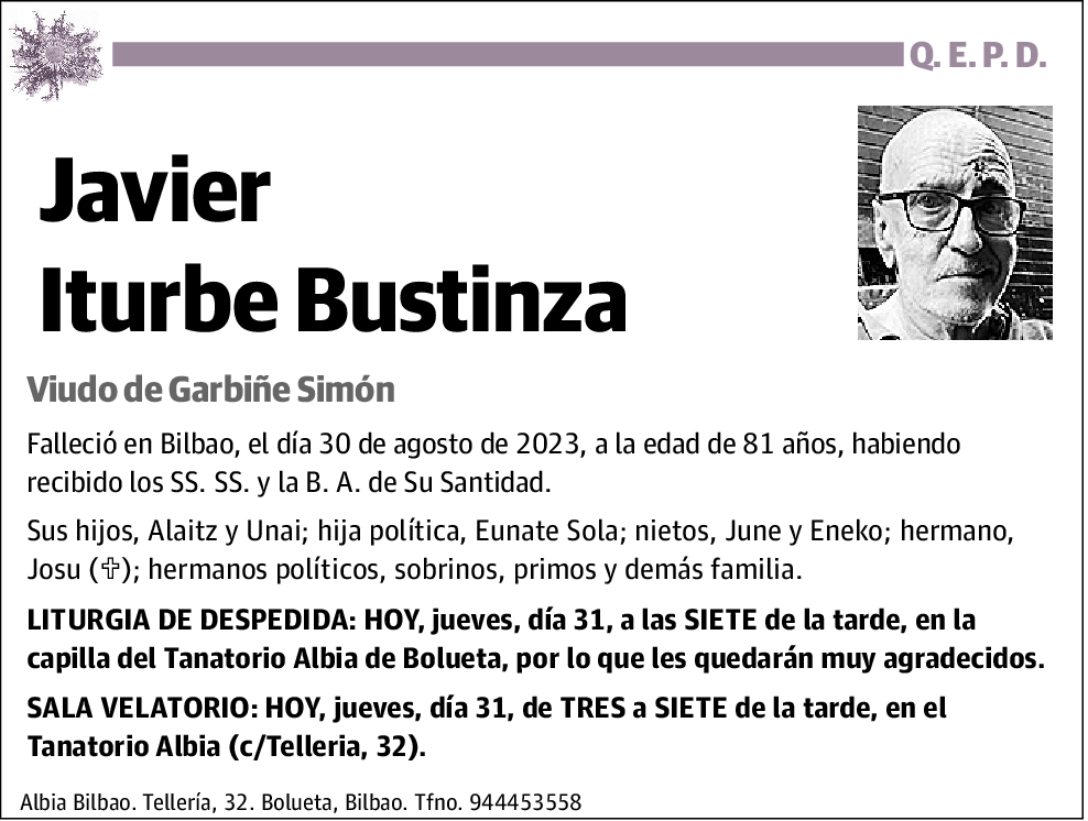 Javier Iturbe Bustinza