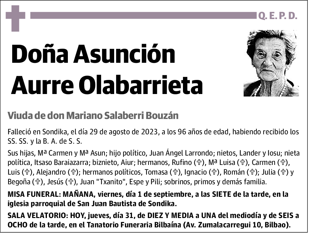 Asunción Aurre Olabarrieta