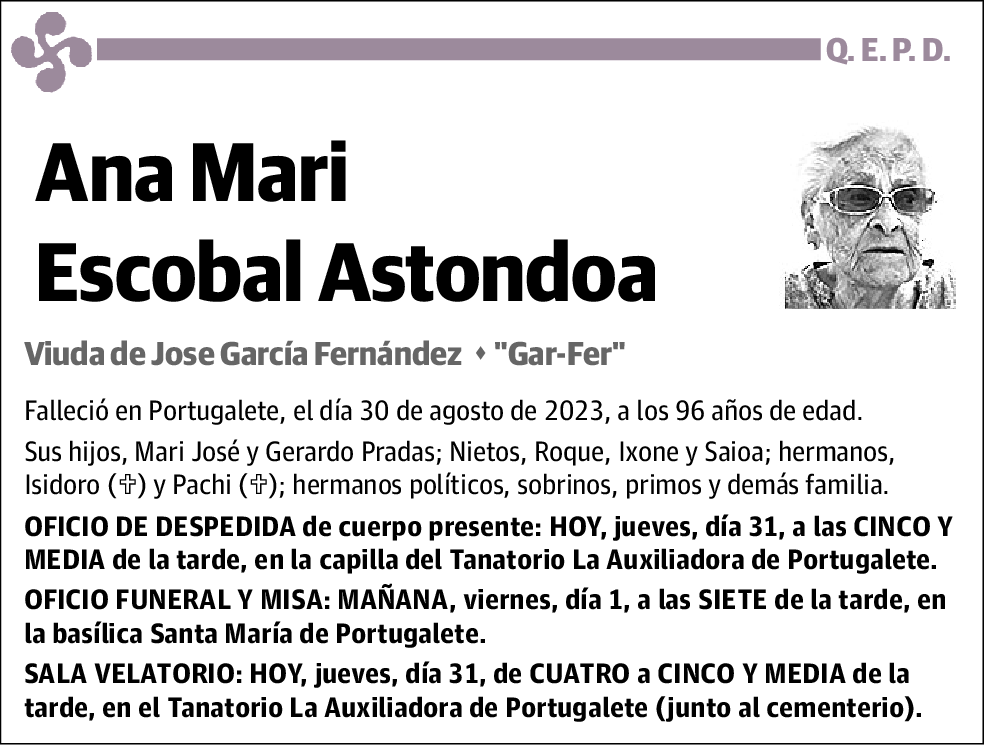 Ana Mari Escobal Astondoa