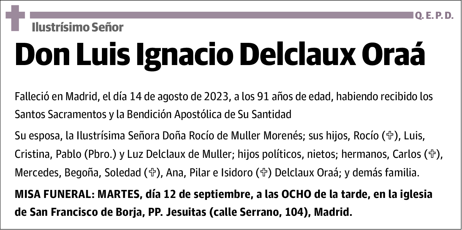Luis Ignacio Delclaux Oraa