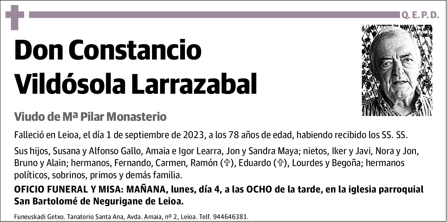 Constancio Vildósola Larrazabal