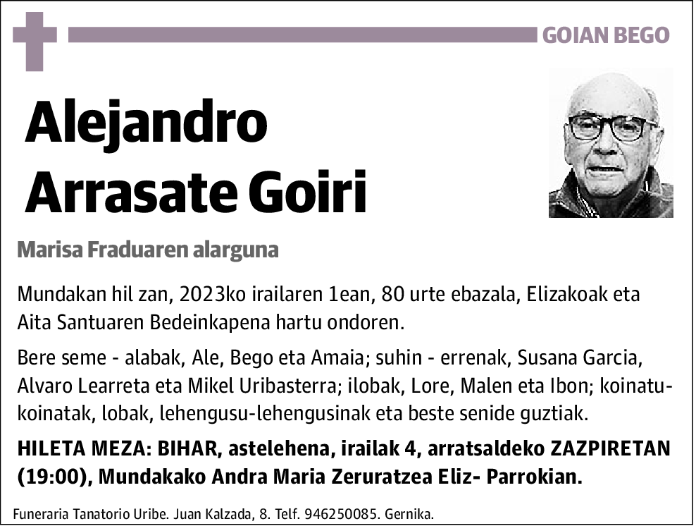 Alejandro Arrasate Goiri
