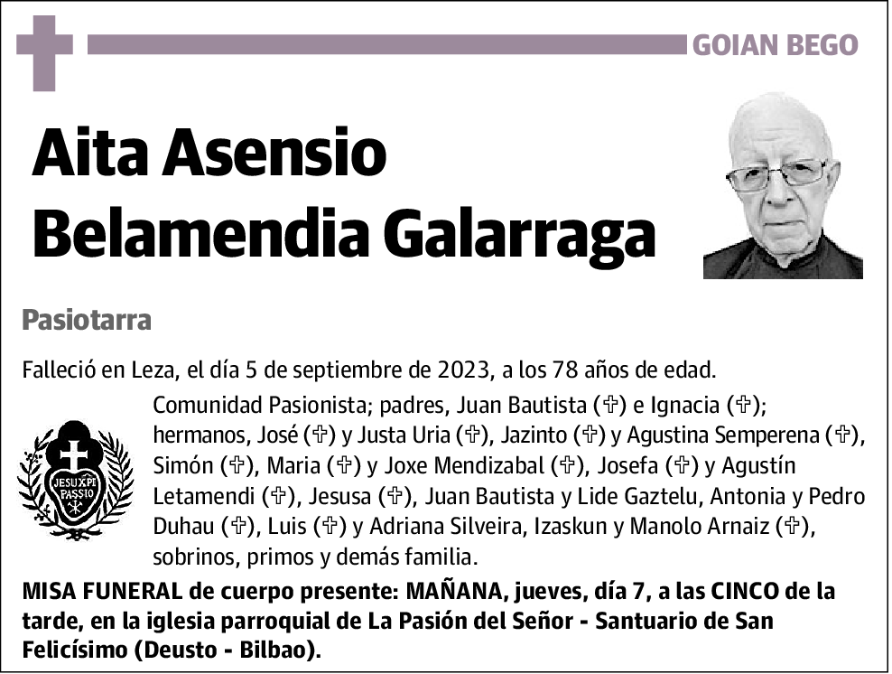 Asensio Belamendia Galarraga