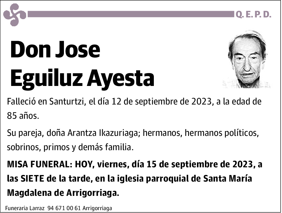 Jose Eguiluz Ayesta