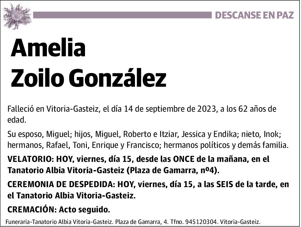 Amelia Zoilo González