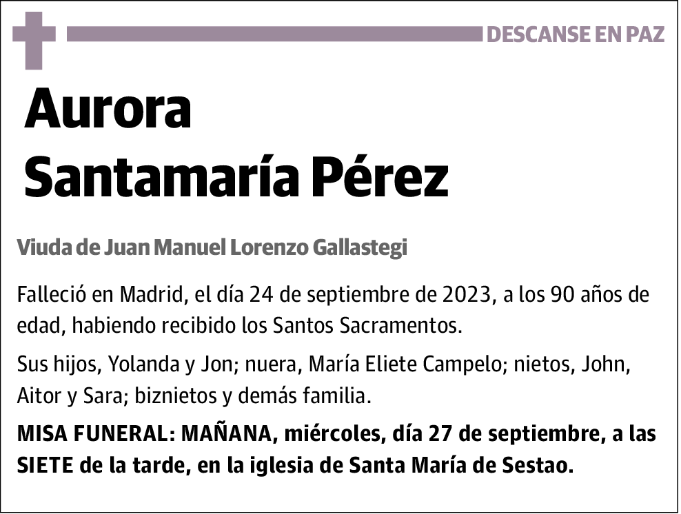Aurora Santamaría Pérez