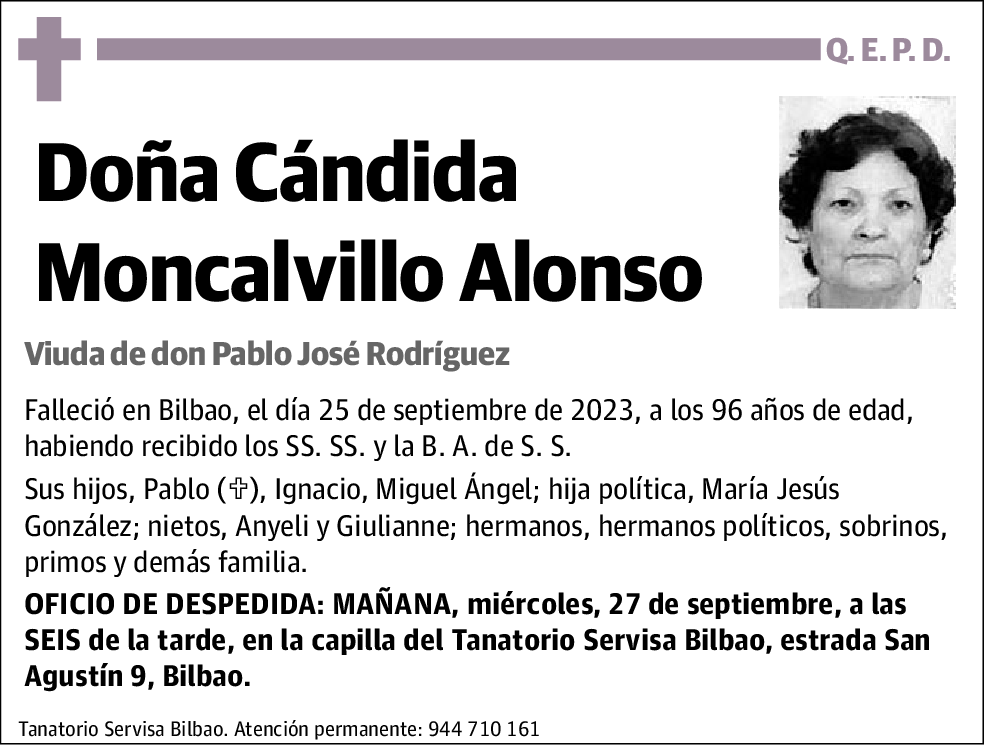 Cándida Moncalvillo Alonso