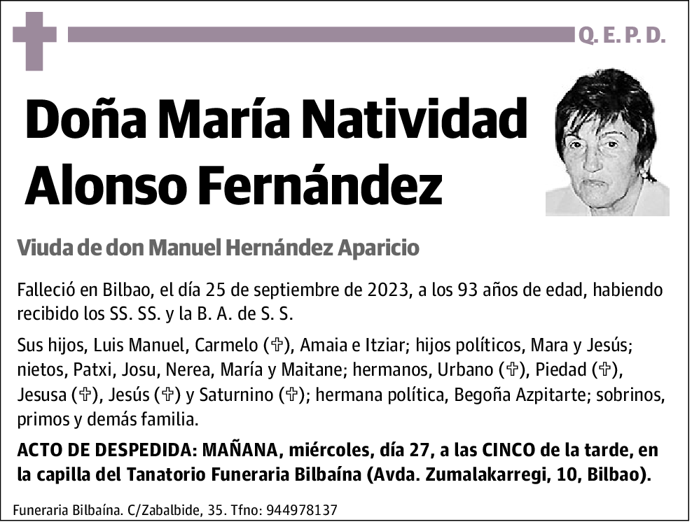 María Natividad Alonso Fernández