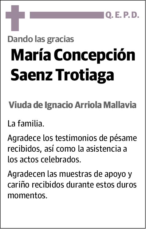 María Concepción Saenz Trotiaga