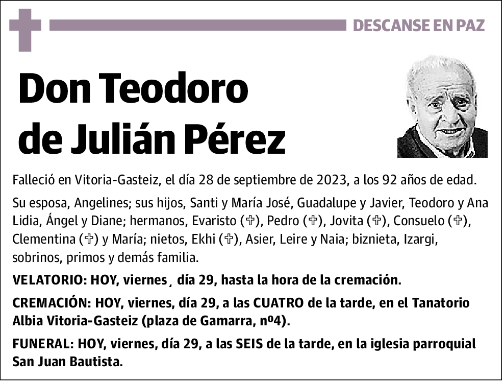 Teodoro de Julián Pérez