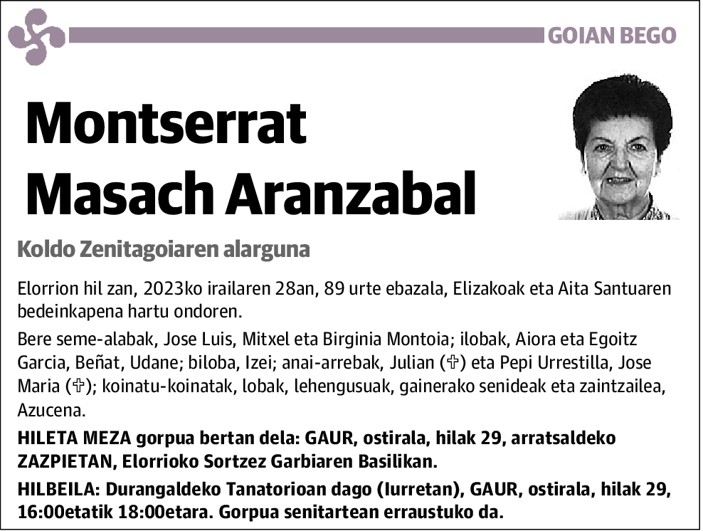 Montserrat Masach Aranzabal