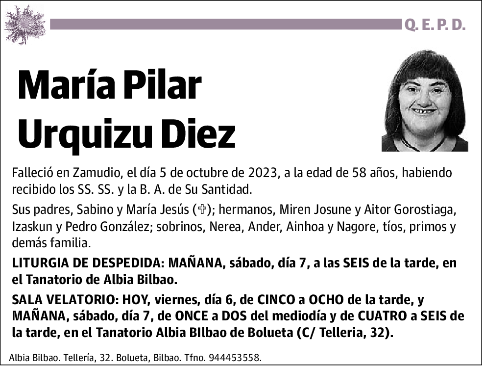 María Pilar Urquizu Diez