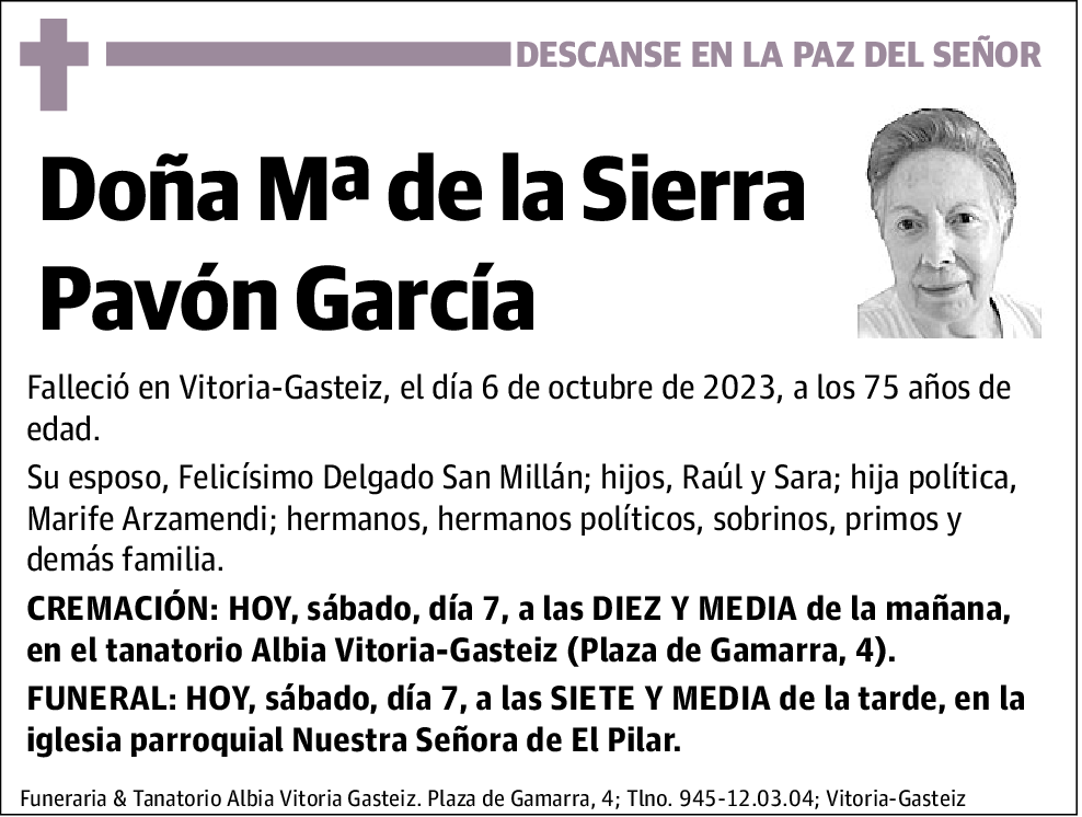 Mª de la Sierra Pavón García