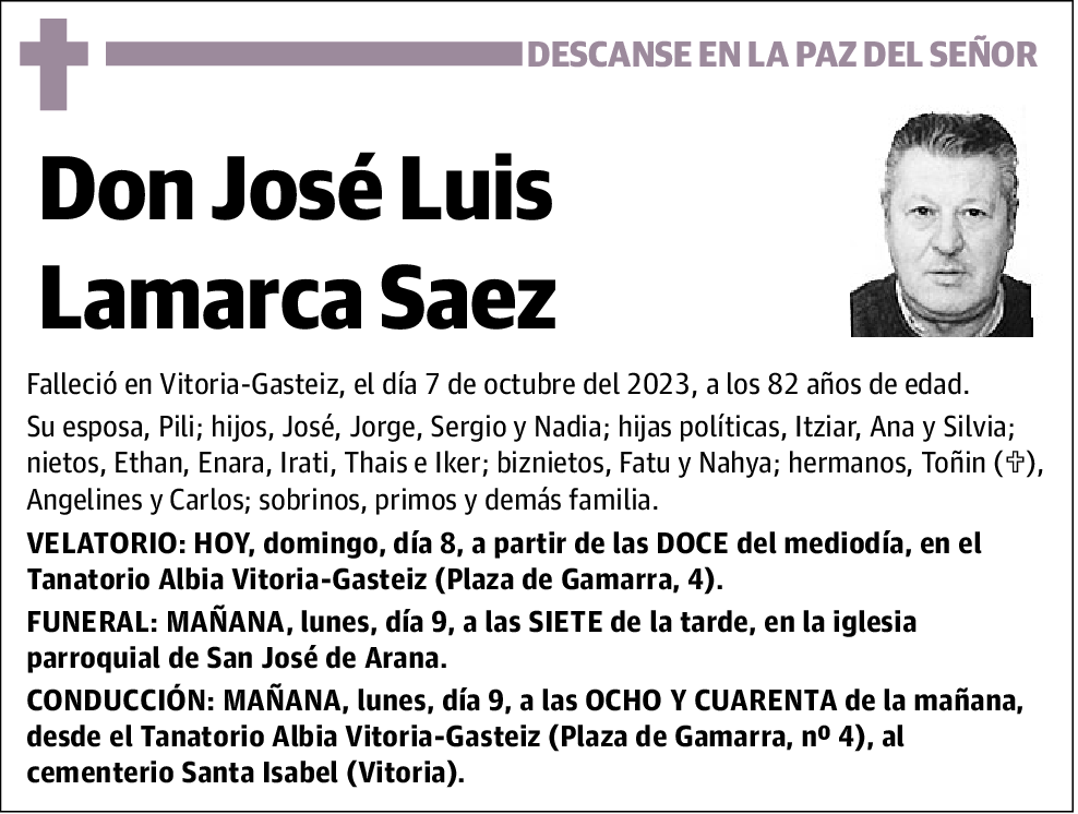 José Luis Lamarca Saez