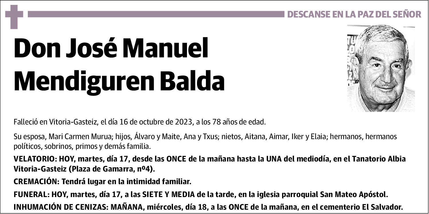 José Manuel Mendiguren Balda