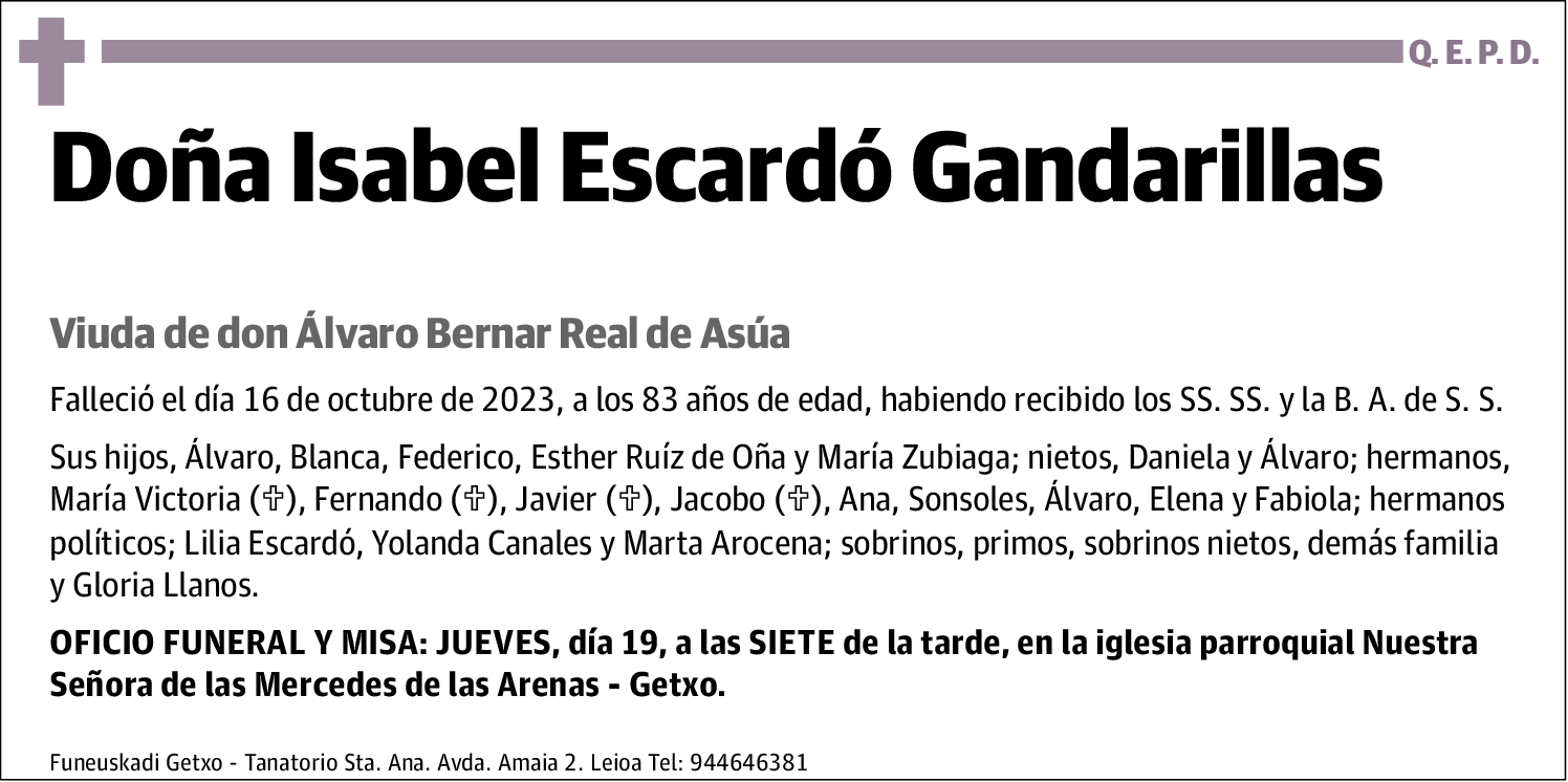 Isabel Escardó Gandarillas