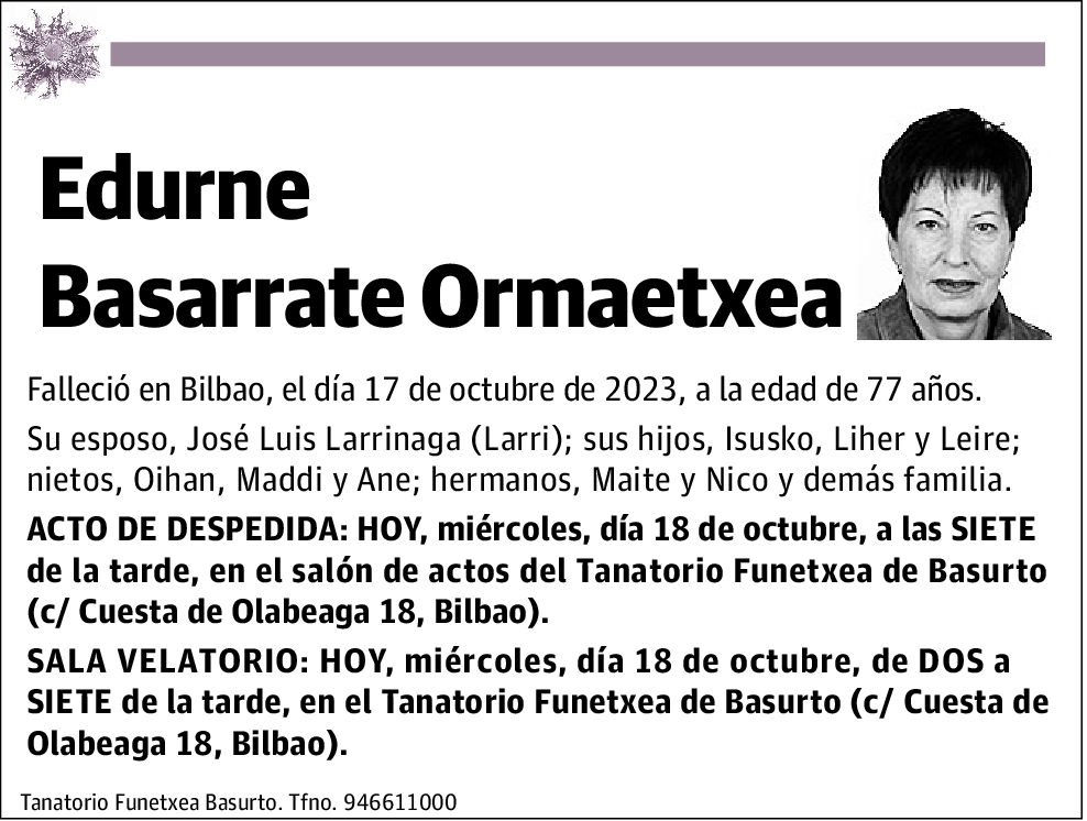 Edurne Basarrate Ormaetxea