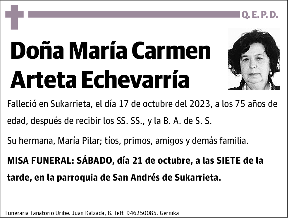 María Carmen Arteta Echevarría