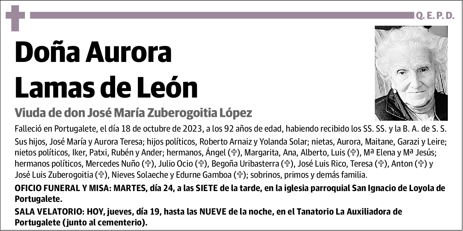 Aurora Lamas de León