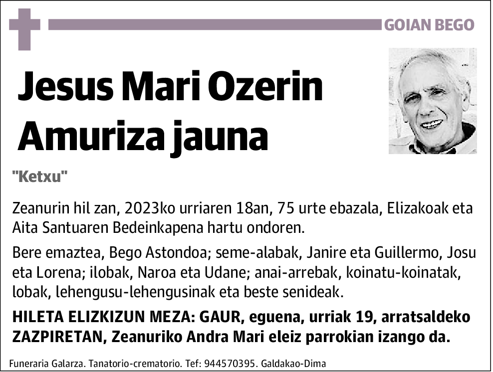 Jesus Mari Ozerin Amuriza