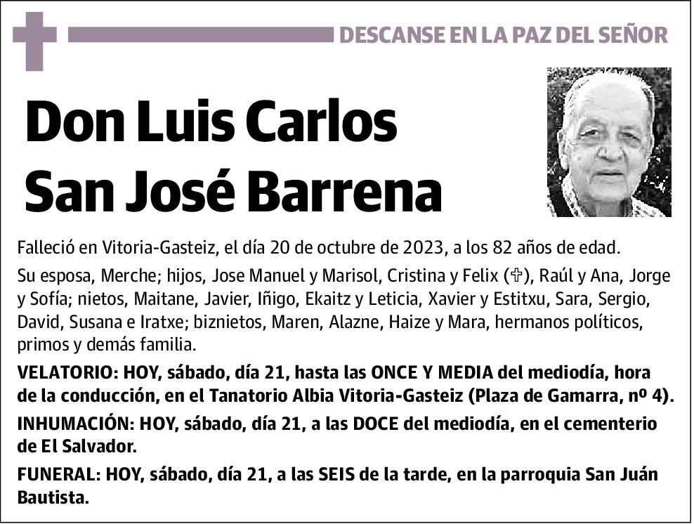 Luis Carlos San José Barrena
