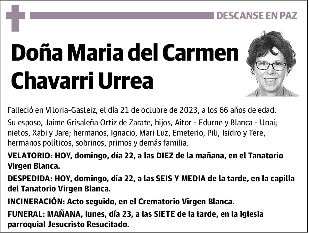 María del Carmen Chavarri Urrea