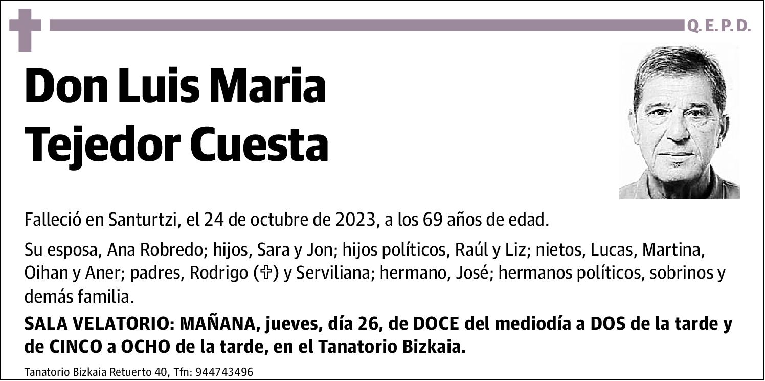 Luis María Tejedor Cuesta