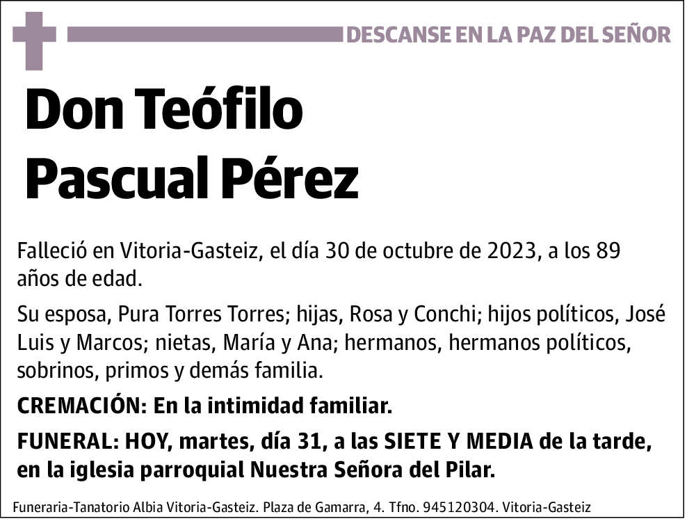 Teófilo Pascual Pérez