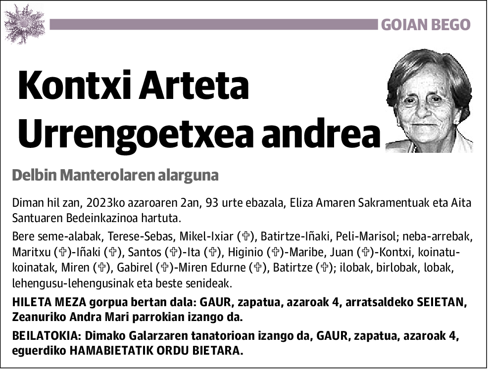 Kontxi Arteta Urrengoetxea