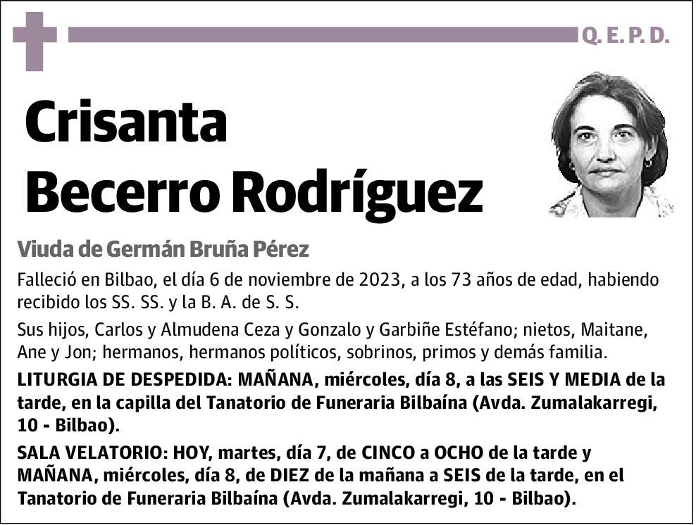 Crisanta Becerro Rodríguez