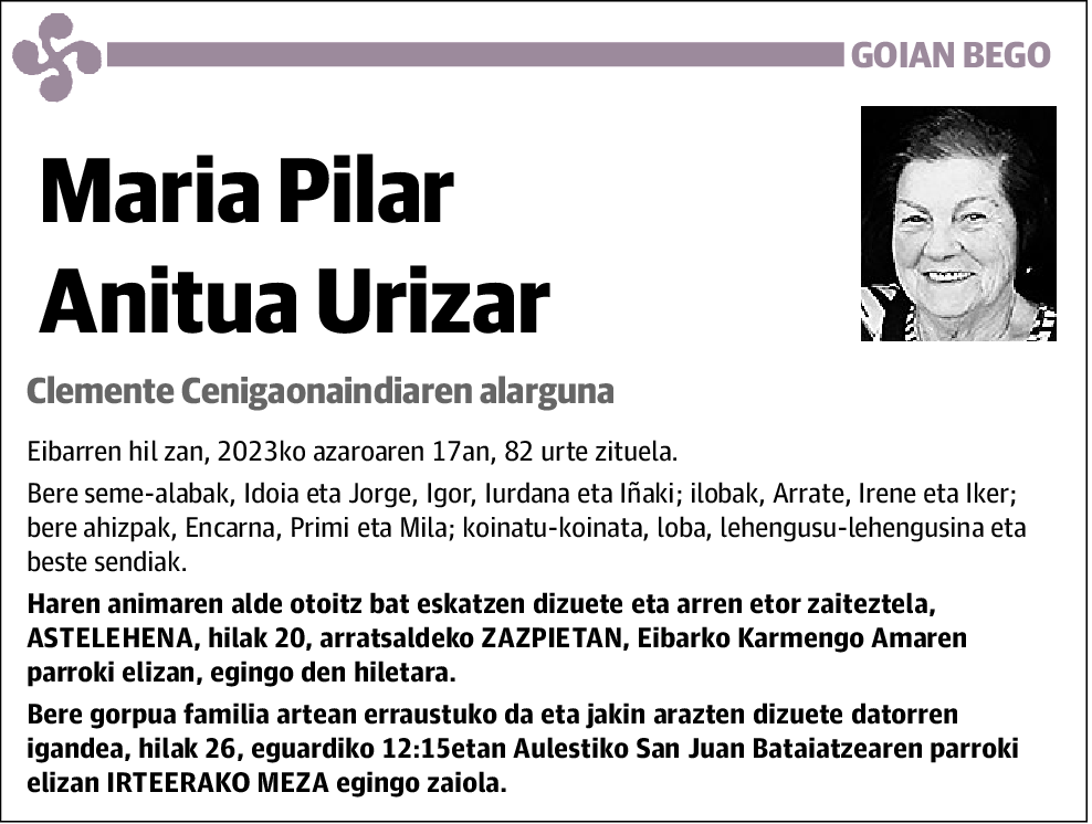 Maria Pilar Anitua Urizar