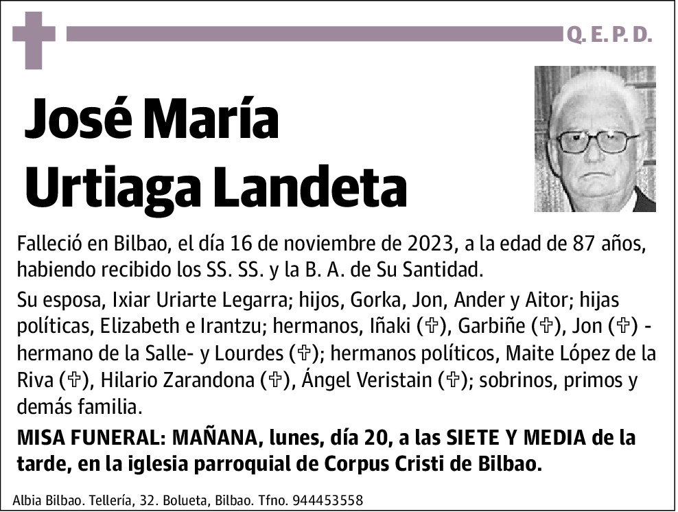 José María Urtiaga Landeta