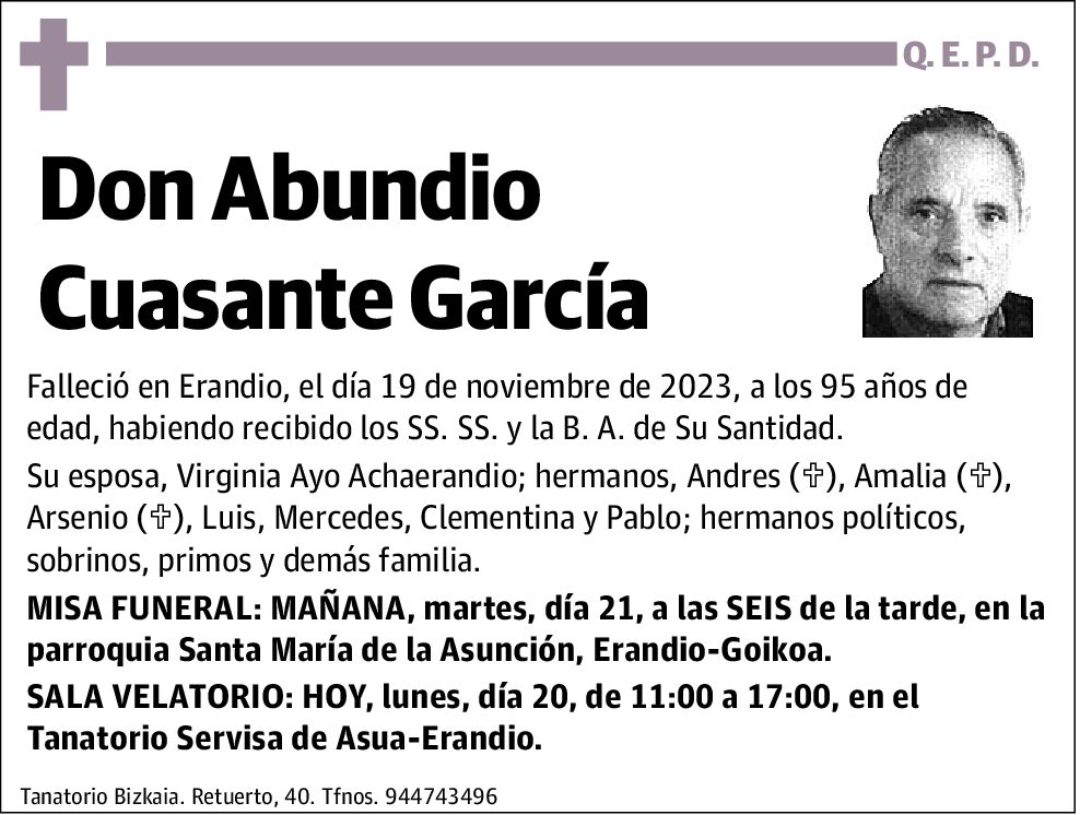 Abundio Cuasante García