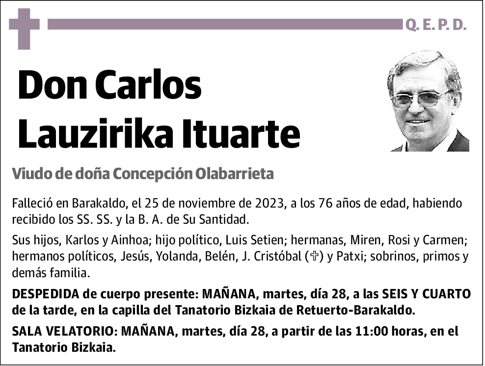 Carlos Lauzirika Ituarte