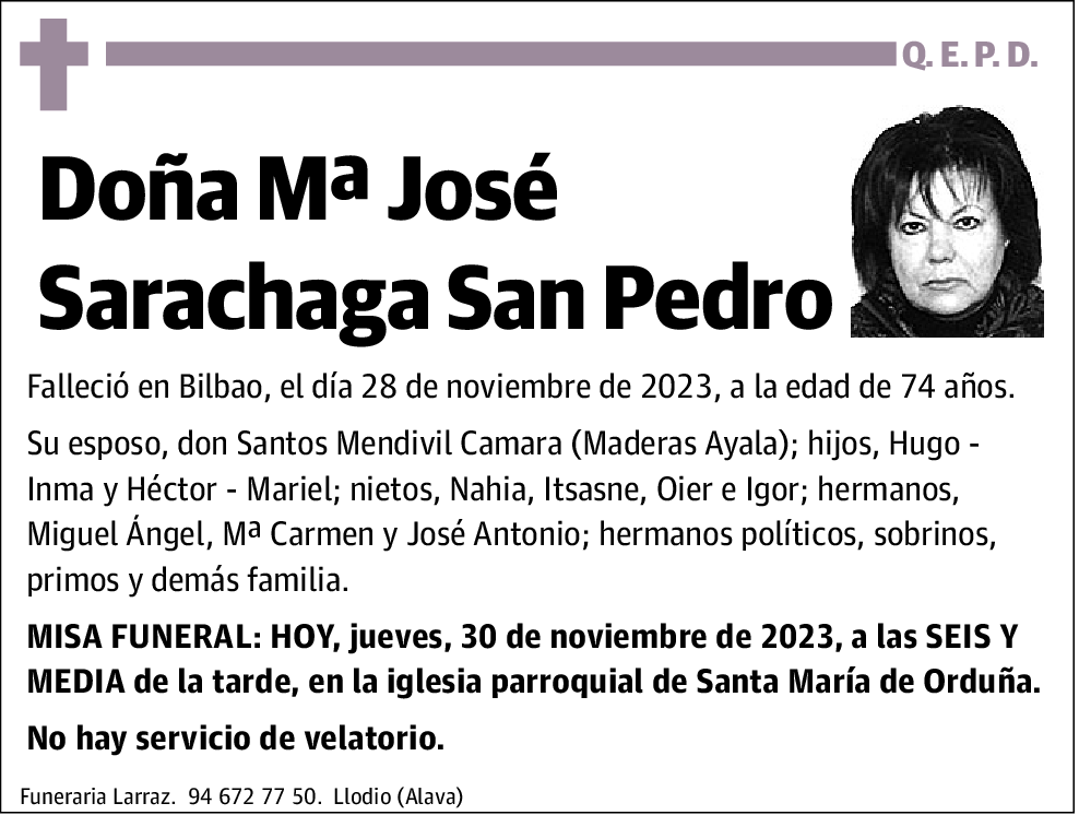 Mª José Sarachaga San Pedro