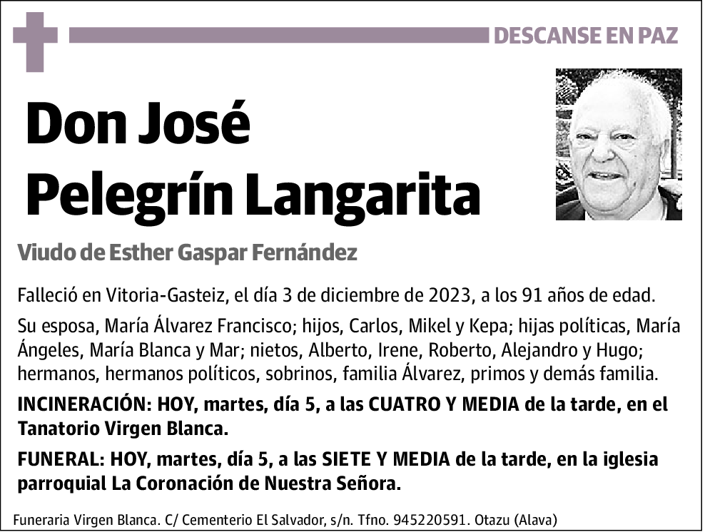 José Pelegrín Langarita