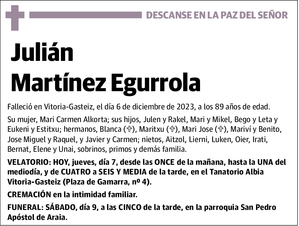 Julián Martínez Egurrola