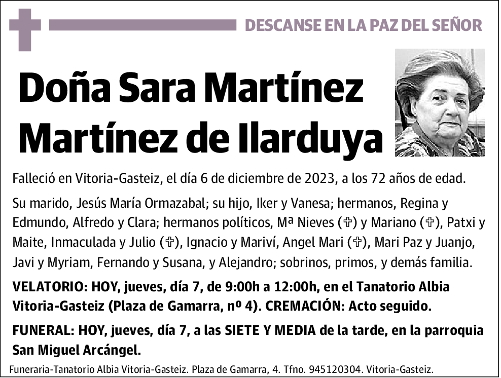 Sara Martínez Martínez de Ilarduya