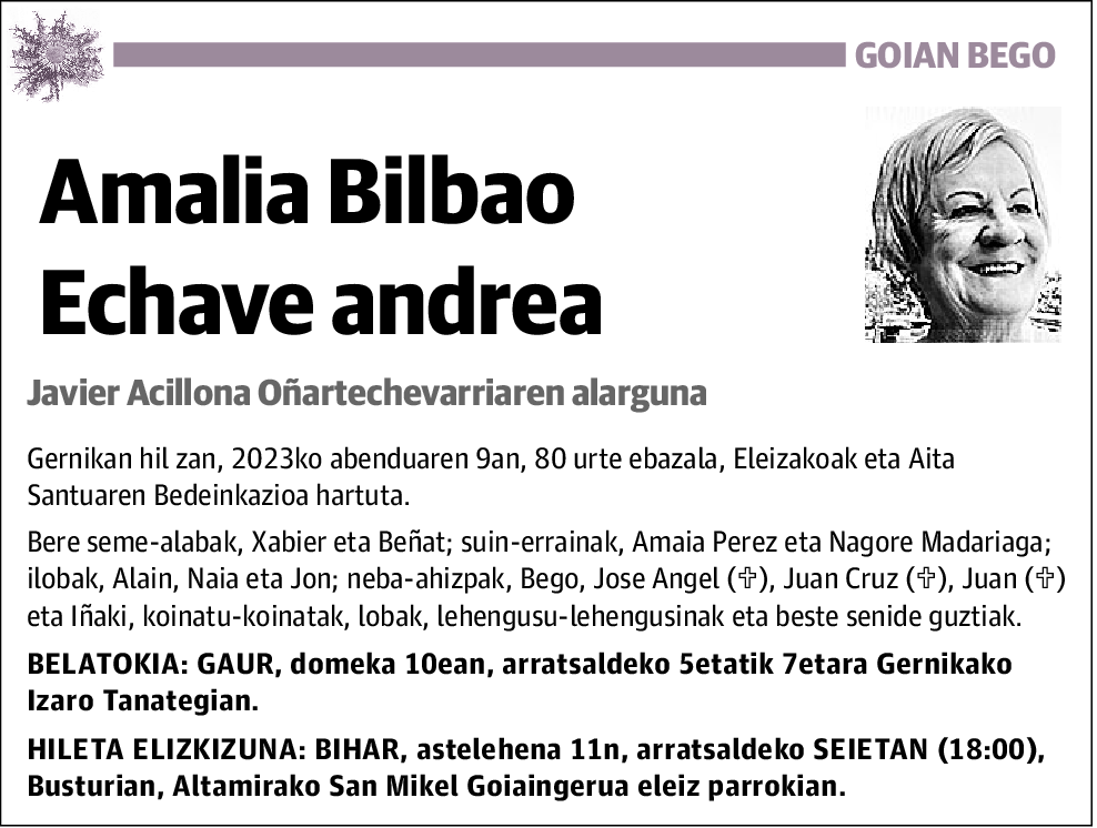 Amalia Bilbao Echave