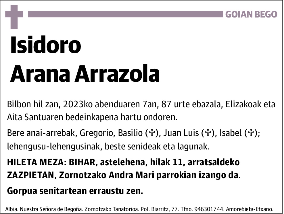 Isidoro Arana Arrazola