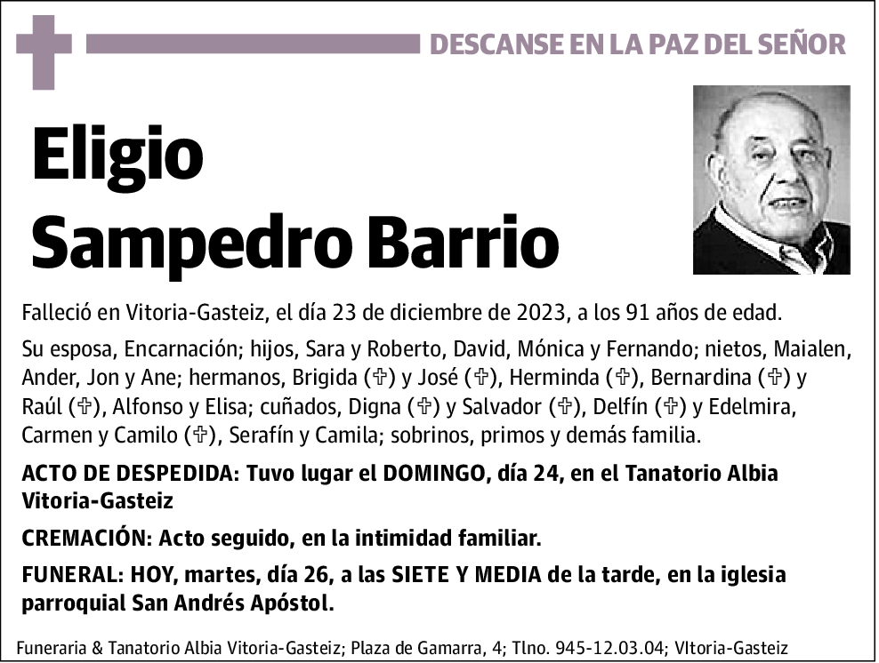 Eligio Sampedro Barrio