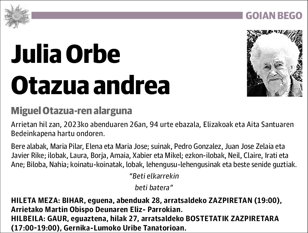 Julia Orbe Otazua