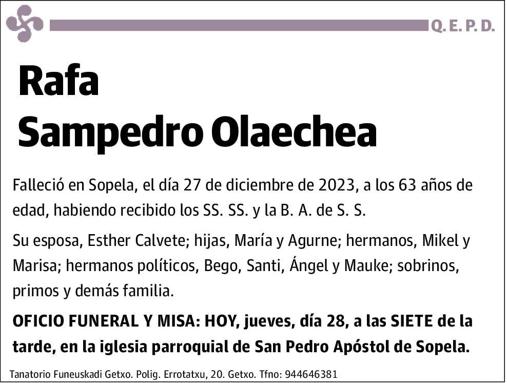 Rafa Sampedro Olaechea