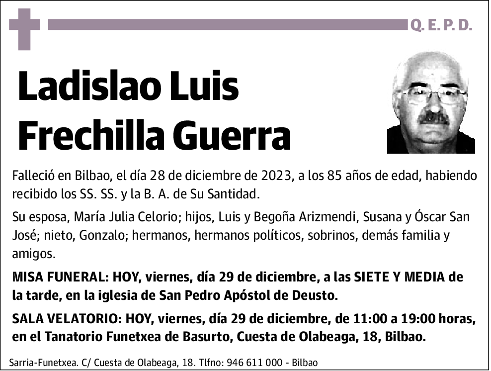 Ladislao Luis Frechilla Guerra