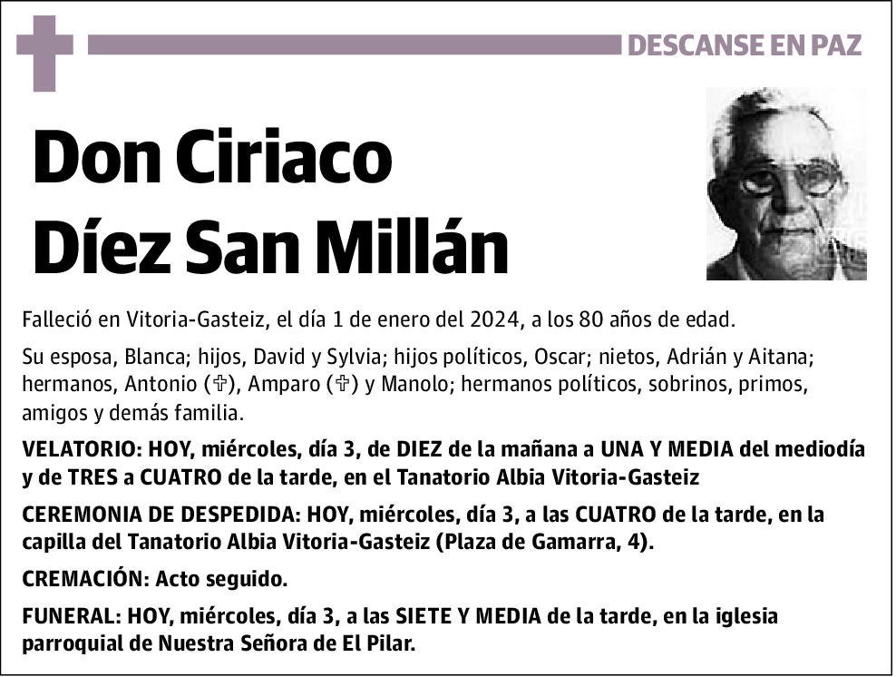 Ciriaco Díez San Millán
